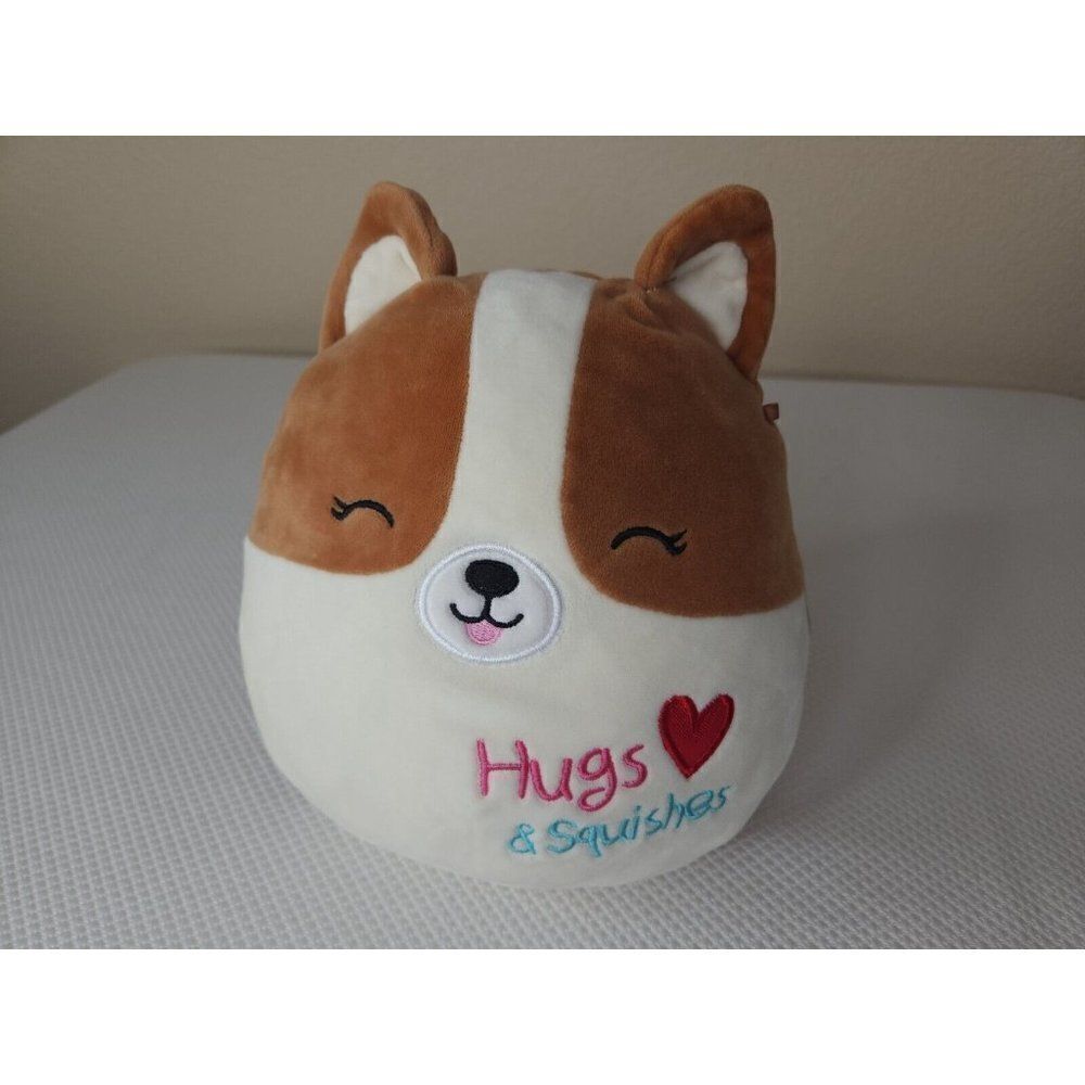 8” Regina the Corgi Hugs & Squishes 2021 Squishmallow Plush Kelly
